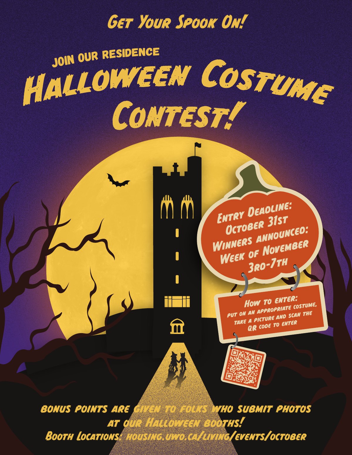 Residence Halloween Costume Contest poster