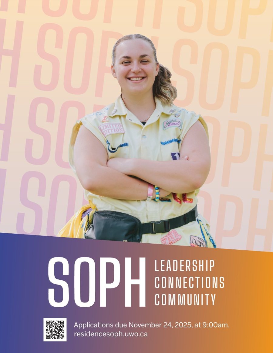 Purple-to-orange residence poster