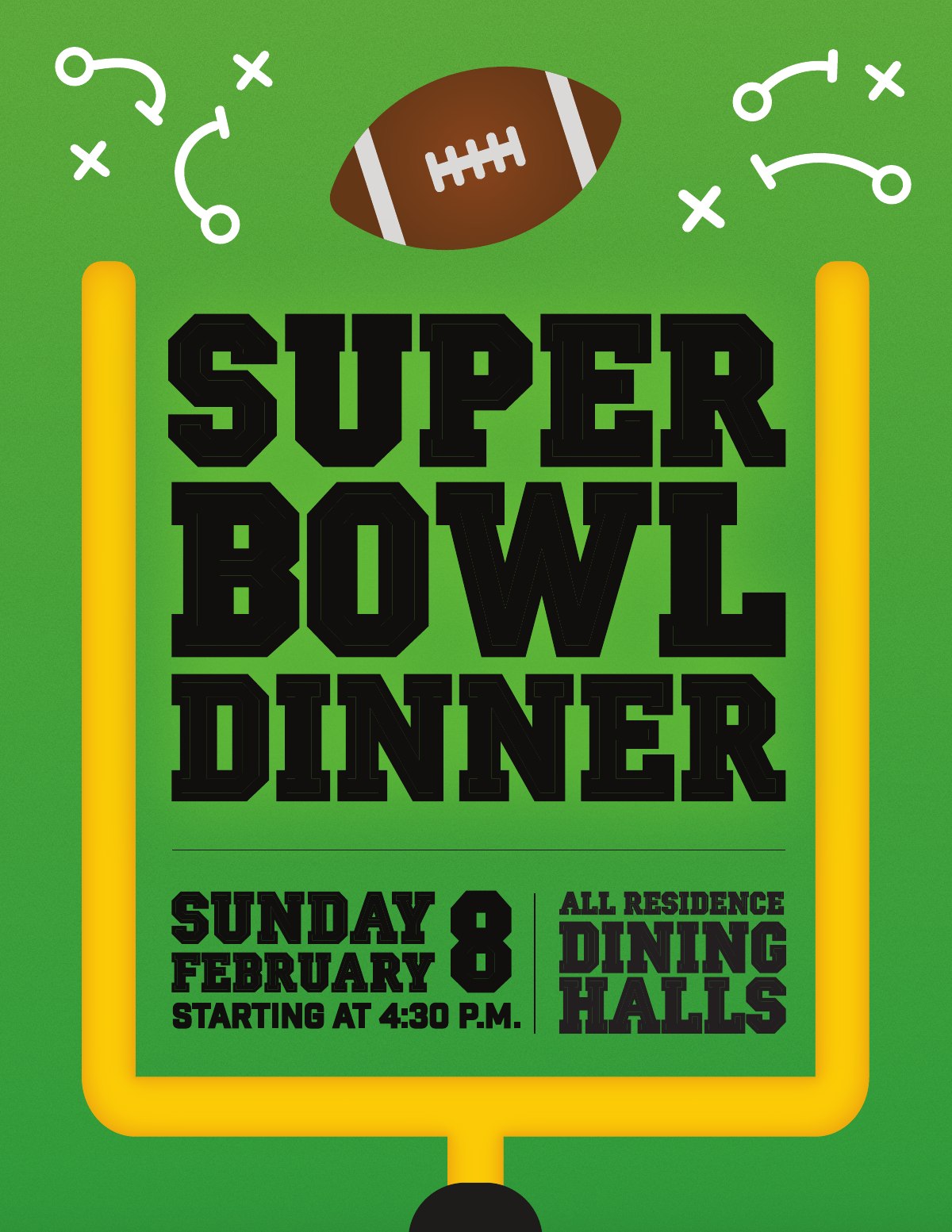 Super Bowl Dinner poster